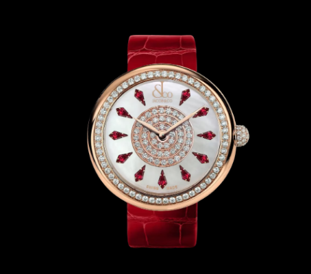 Review Jacob & Co brilliant RUBIES IN ROSE GOLD BQ020.40.RO.KE.A Replica watch